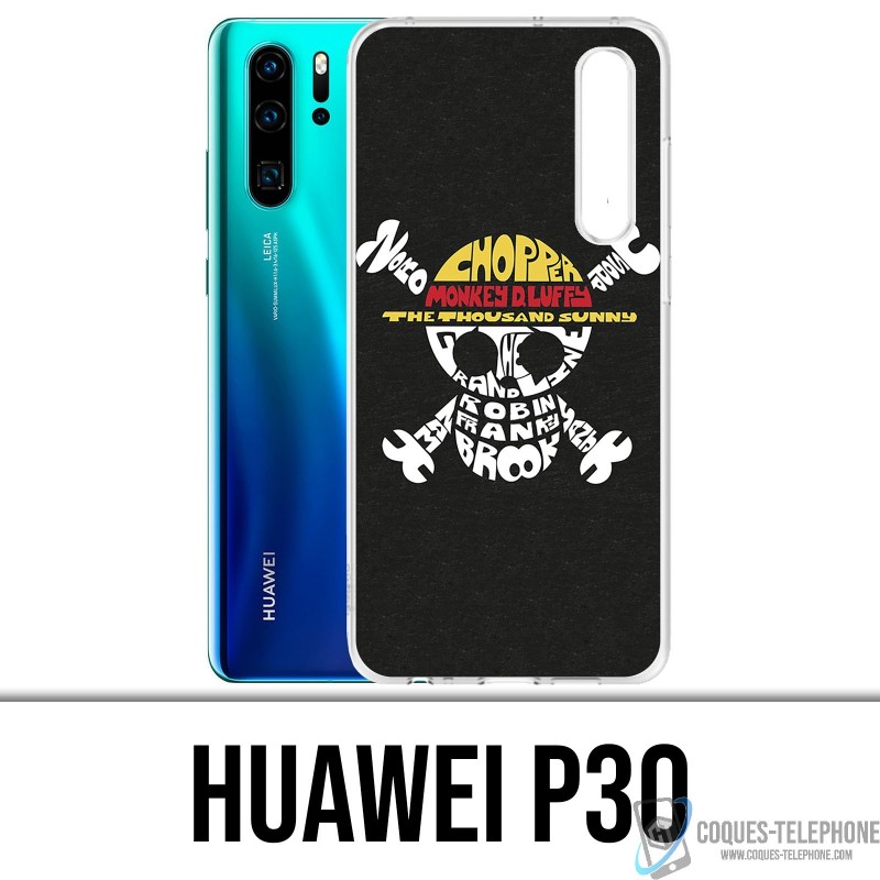 Funda Huawei P30 - Nombre del logo de una pieza