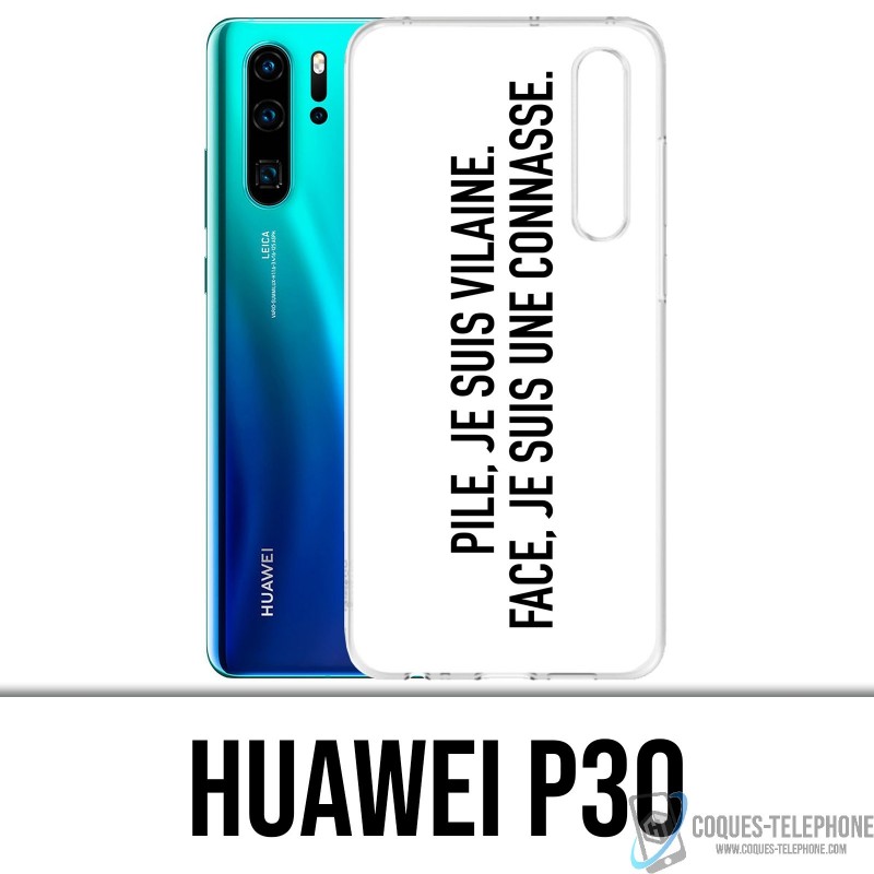 Funda Huawei P30 - Contraste de la cara de la batería traviesa