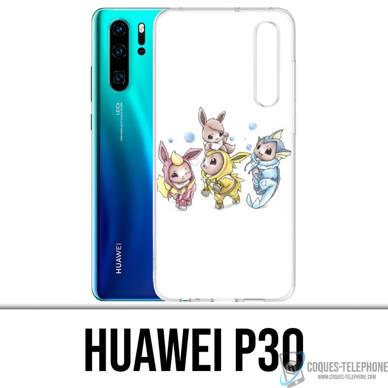 Funda Huawei P30 - Pokémon Bébé Evoli Évolution