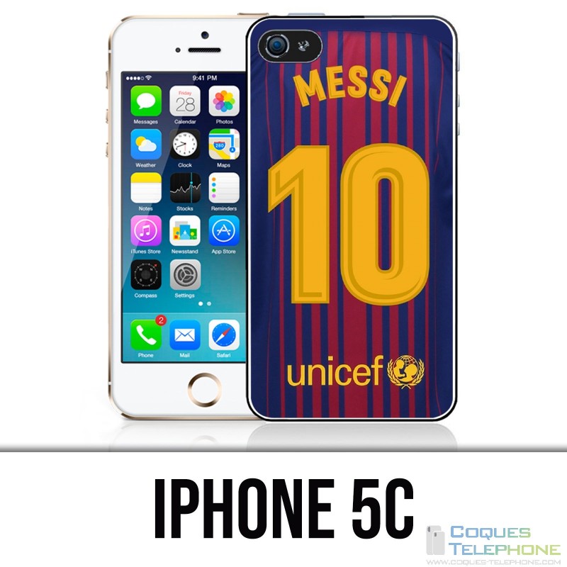 Coque iPhone 5C - Messi Barcelone 10