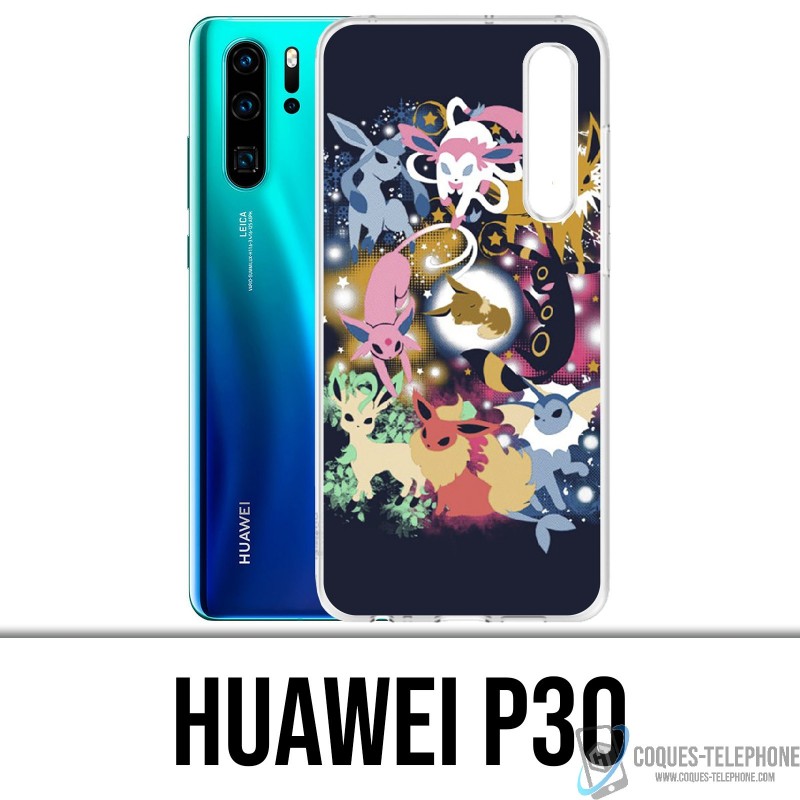 Coque Huawei P30 - Pokémon Évoli Évolutions