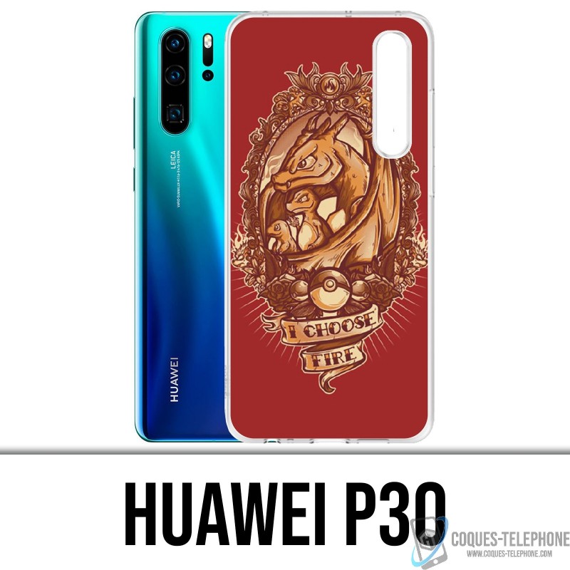 Coque Huawei P30 - Pokémon Fire