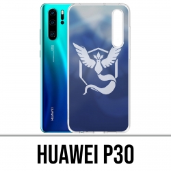 Coque Huawei P30 - Pokémon Go Team Bleue Grunge