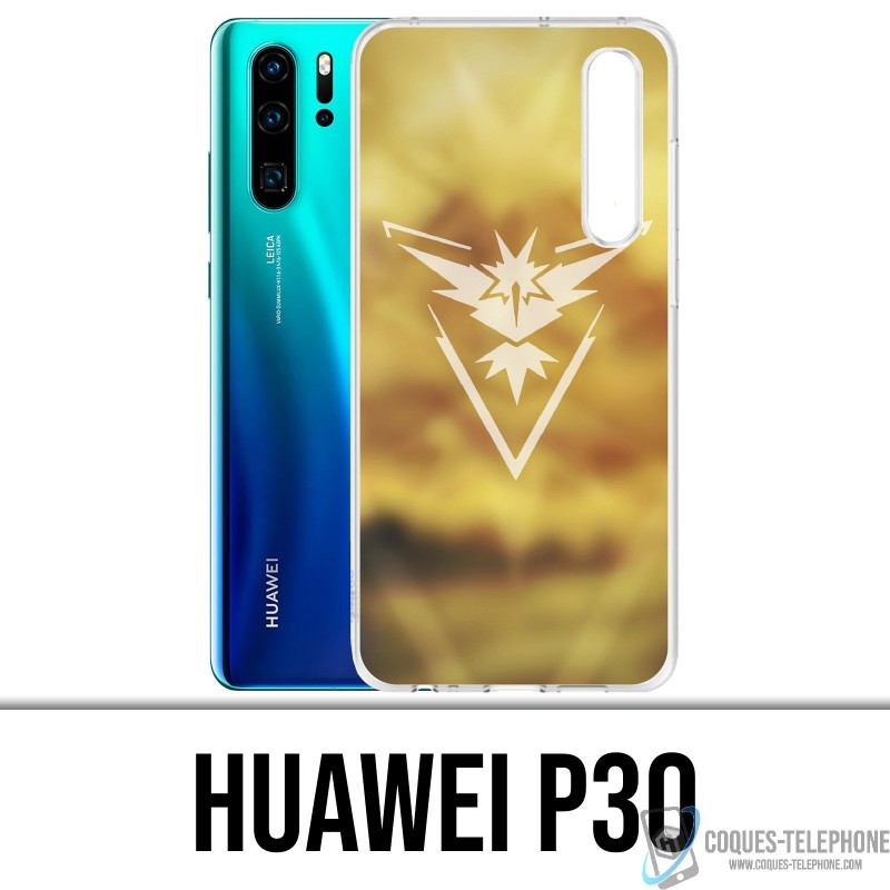 Coque Huawei P30 - Pokémon Go Team Jaune Grunge