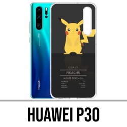 Huawei P30 Custodia - Pokémon Pikachu Id Card