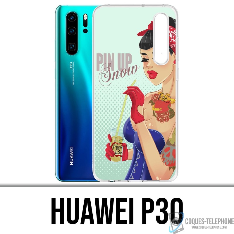 Coque Huawei P30 - Princesse Disney Blanche Neige Pinup