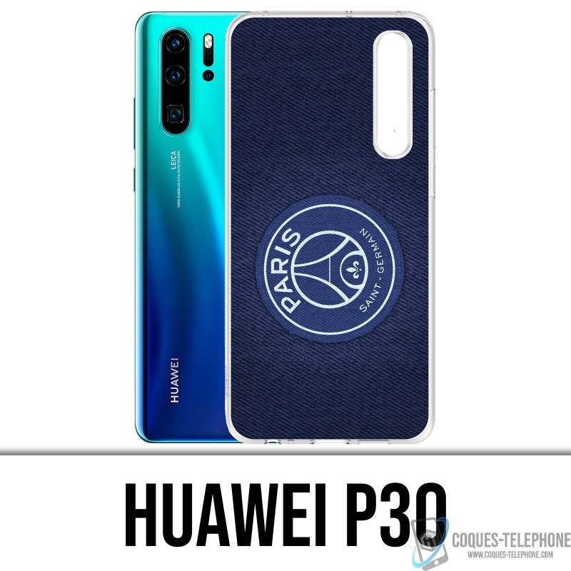 Custodia Huawei P30 - Psg Minimalista sfondo blu