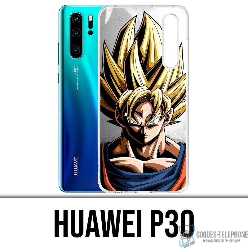 Coque Huawei P30 - Sangoku Mur Dragon Ball Super