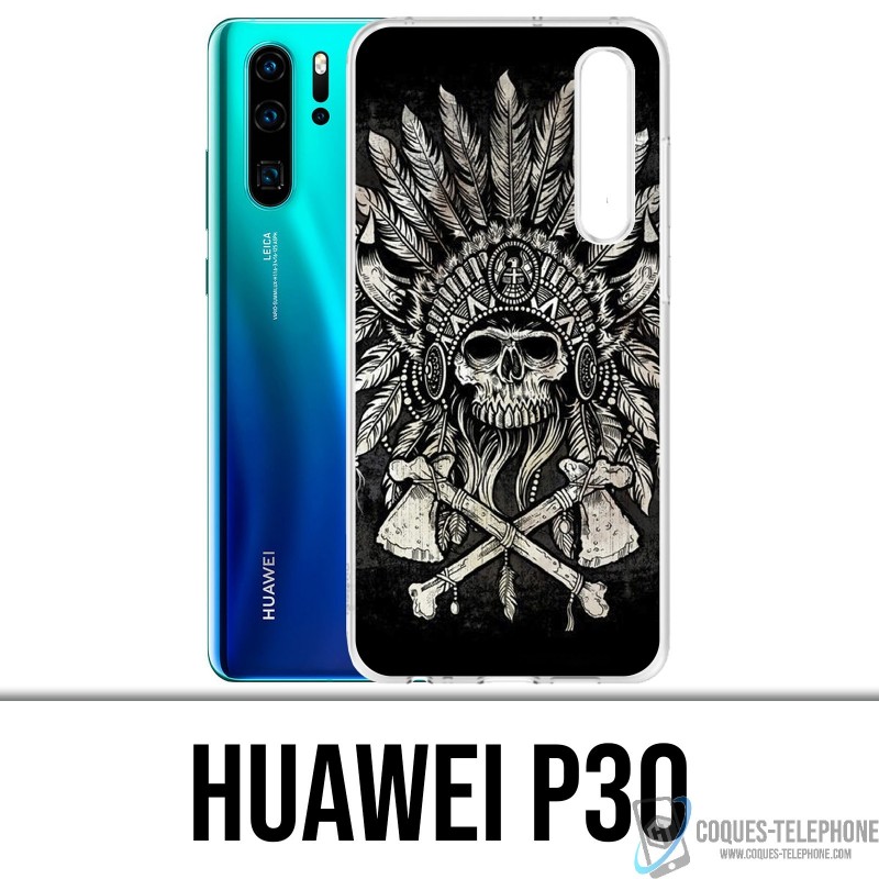 Coque Huawei P30 - Skull Head Plumes