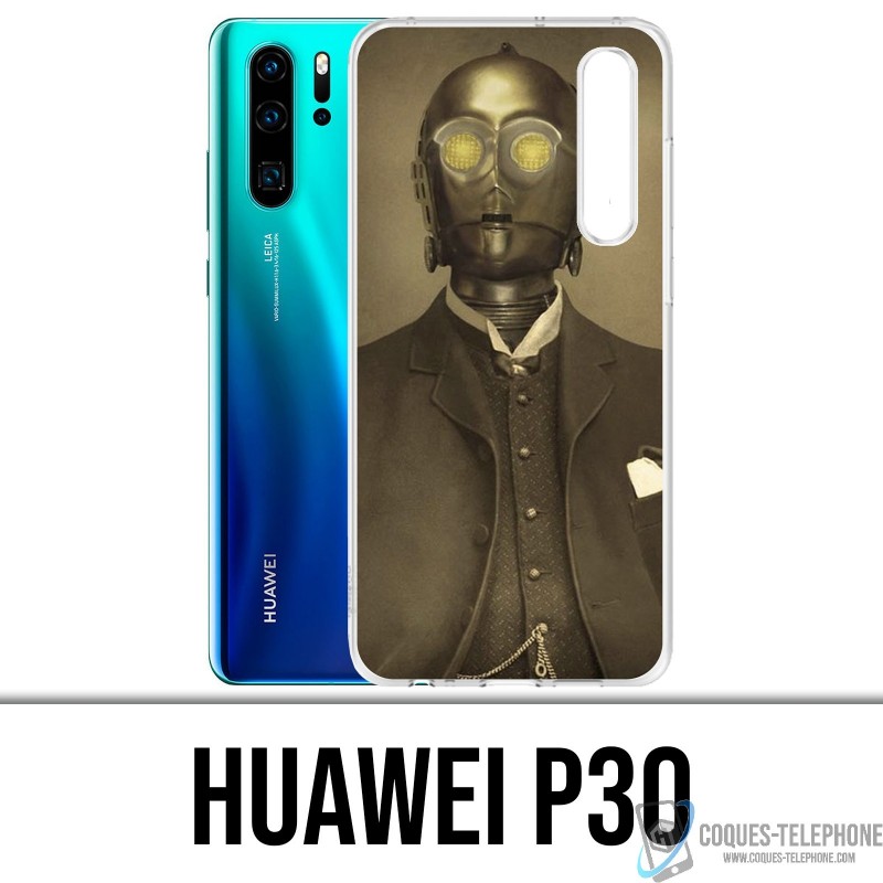 Huawei P30 Case - Star Wars Vintage C3Po