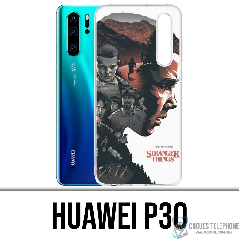 Case Huawei P30 - Stranger Things Fanart