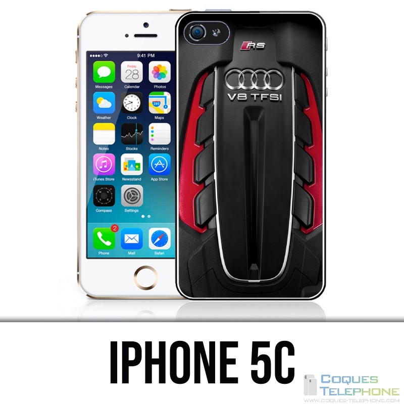 Coque iPhone 5C - Moteur Audi V8 2