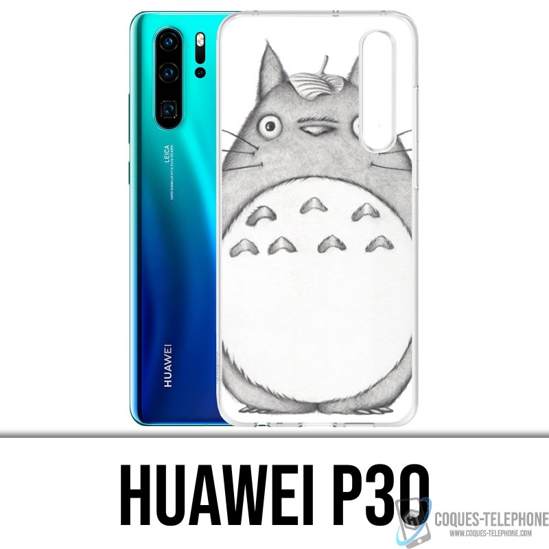 Case Huawei P30 - Totoro Zeichnung