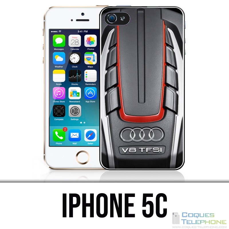 Funda iPhone 5C - Motor Audi V8