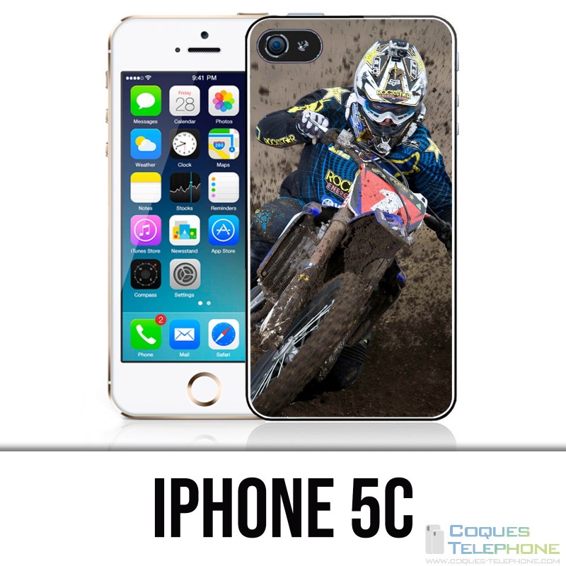 Coque iPhone 5C - Motocross Boue