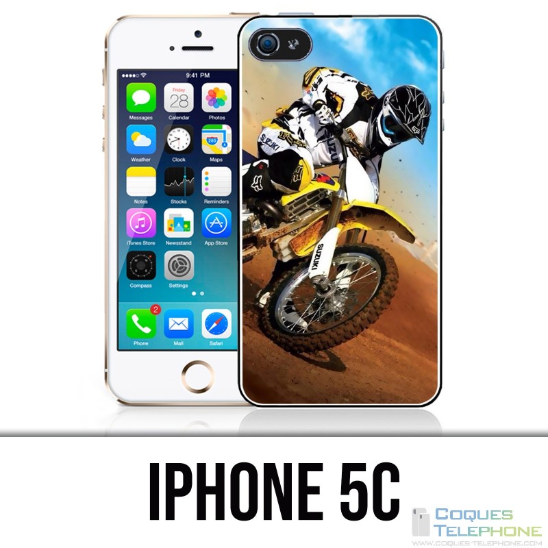 Coque iPhone 5C - Motocross Sable