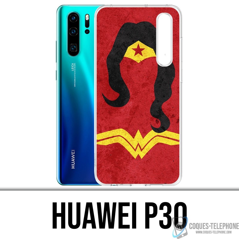 Coque Huawei P30 - Wonder Woman Art Design