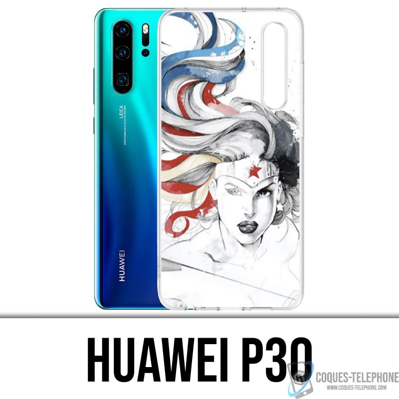 Coque Huawei P30 - Wonder Woman Art