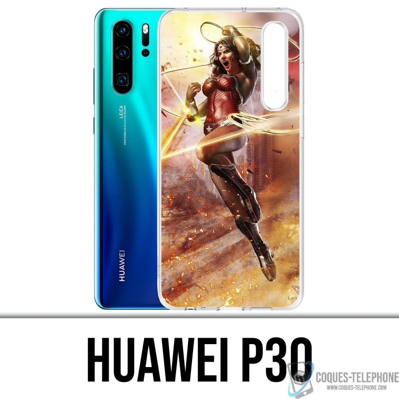 Coque Huawei P30 - Wonder Woman Comics