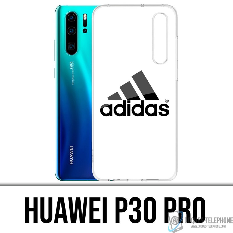 Huawei P30 PRO Custodia - Logo Adidas Bianco