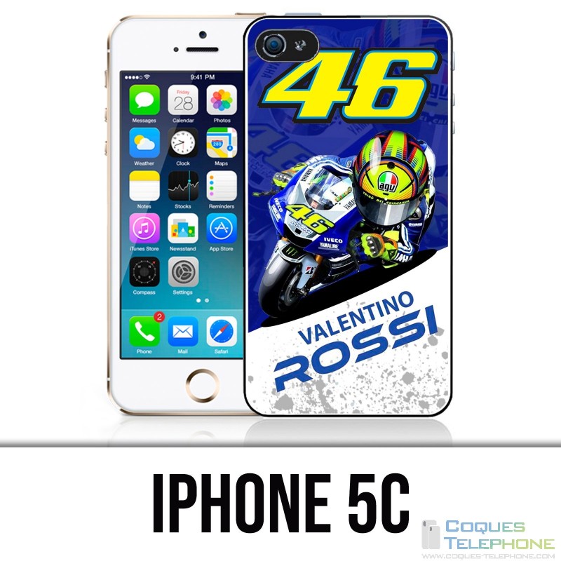 Custodia per iPhone 5C - Motogp Rossi Cartoon