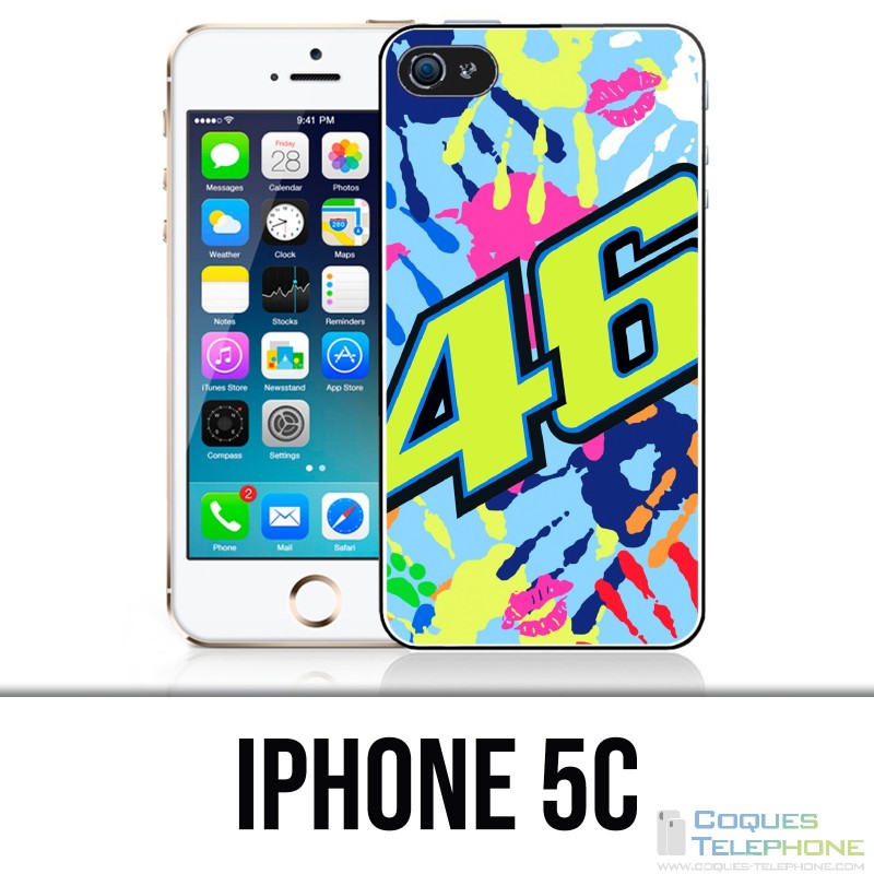 Coque iPhone 5C - Motogp Rossi Misano