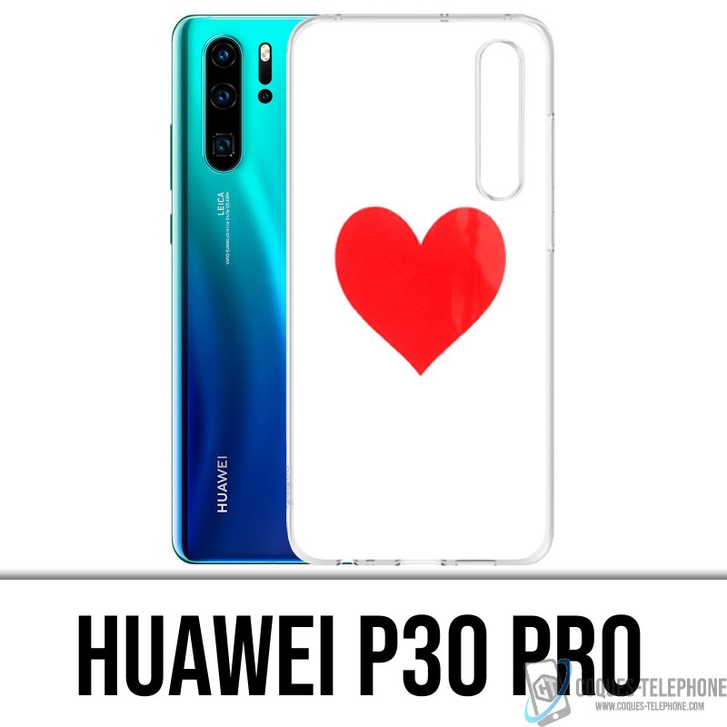 Coque Huawei P30 PRO - Coeur Rouge