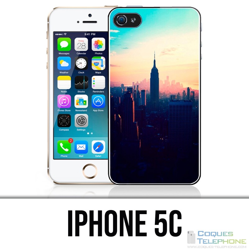 Custodia per iPhone 5C - New York Sunrise