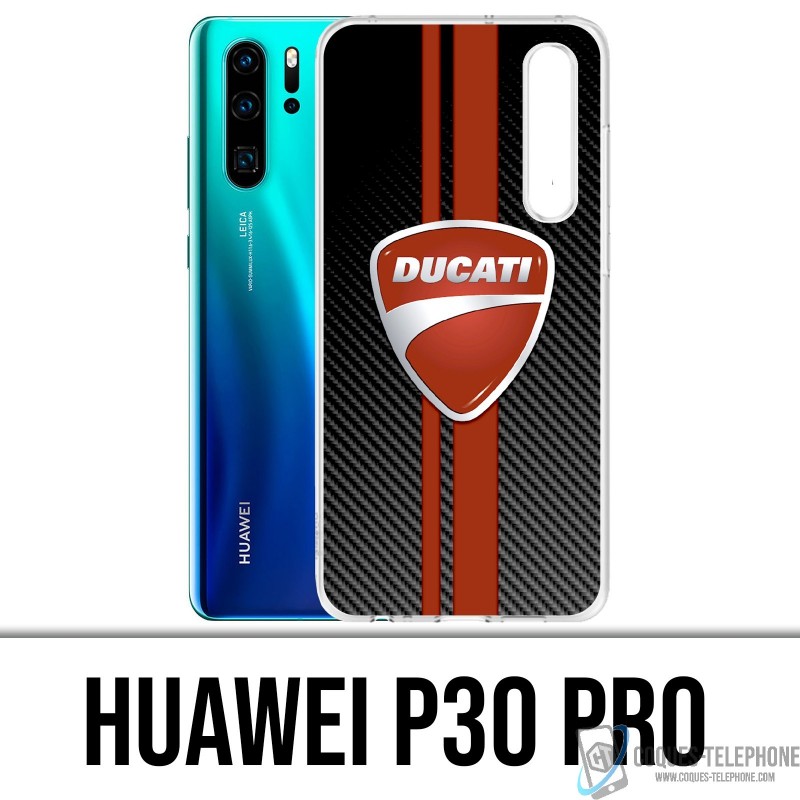 Huawei P30 PRO Custodia - Ducati Carbon