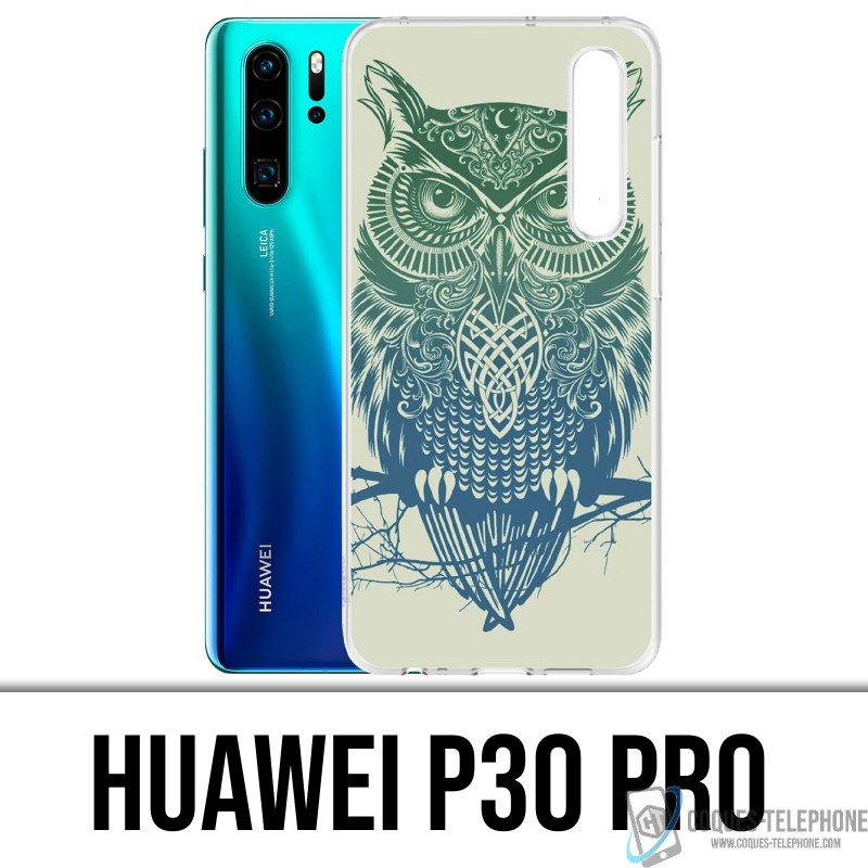 Case Huawei P30 PRO - Abstrakte Eule