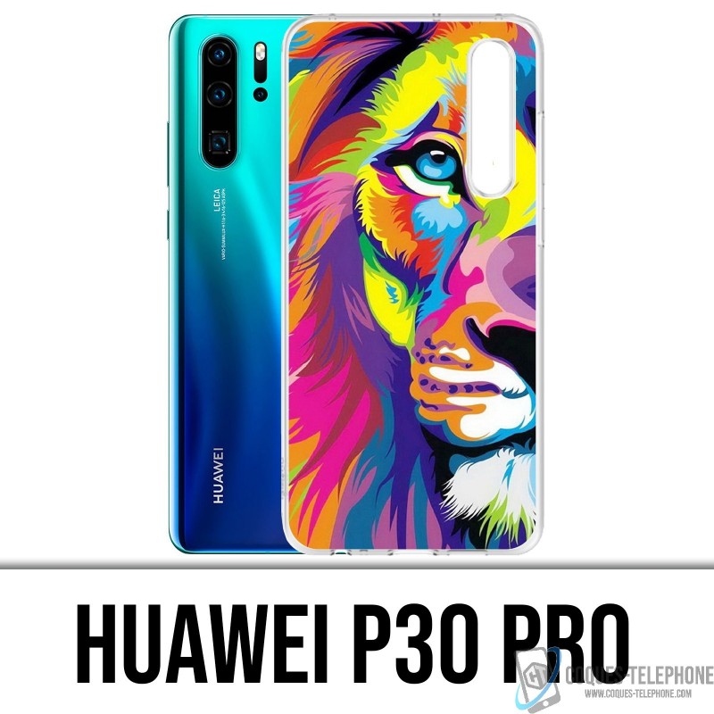 Coque Huawei P30 PRO - Lion Multicolore