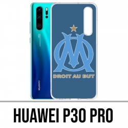Huawei P30 PRO Custodia - Om Marsiglia Logo grande sfondo blu