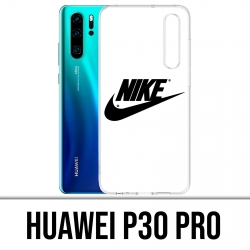 Huawei P30 PRO Funda - Logotipo de Nike Blanco