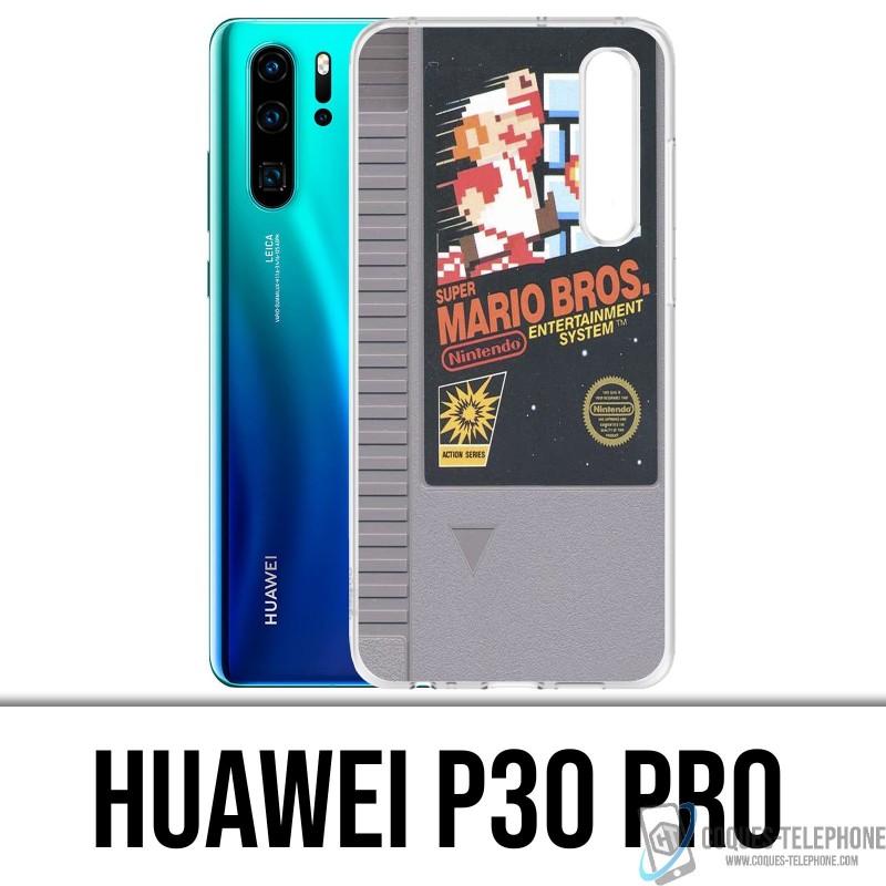 Huawei P30 PRO Custodia - Cartuccia Nintendo Nes Mario Bros.