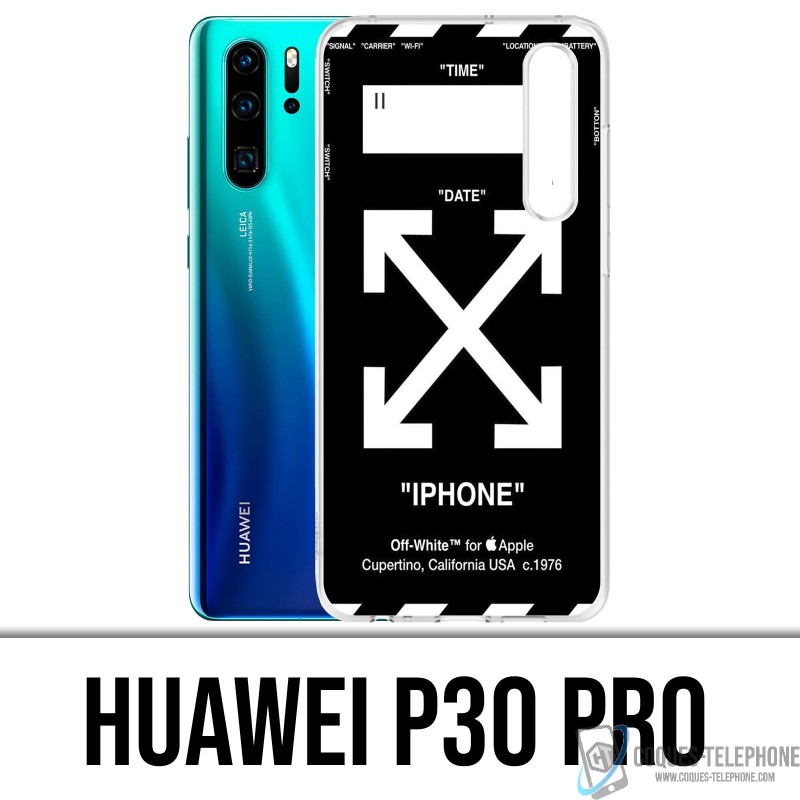 Case Huawei P30 PRO - Off White Black