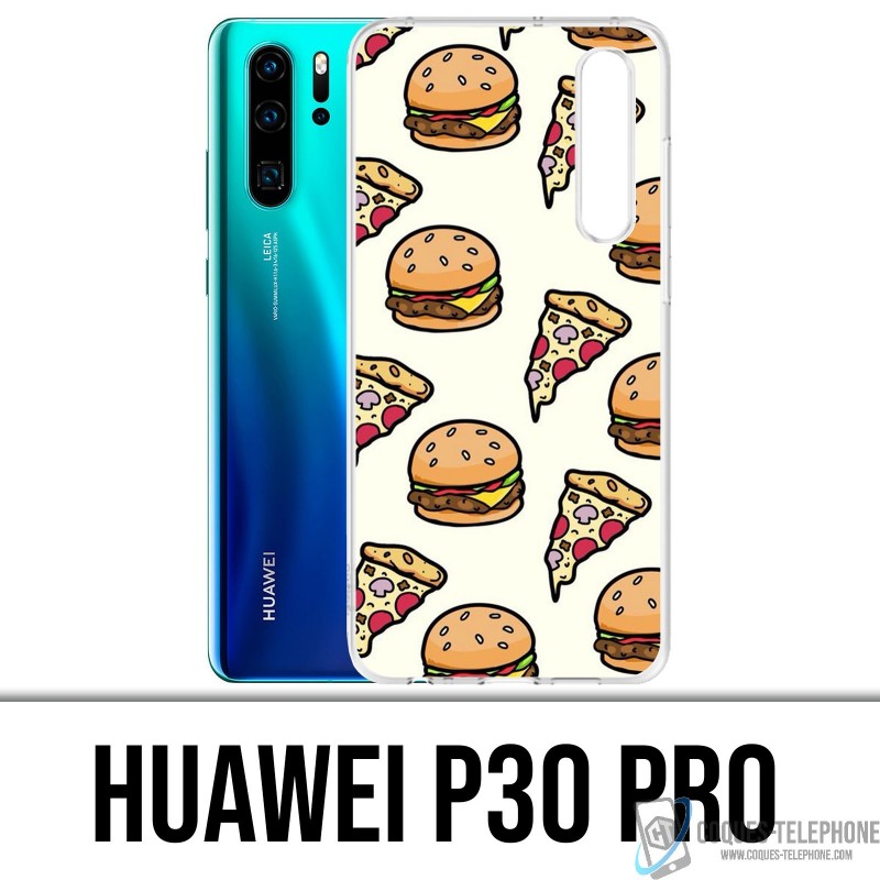 Huawei P30 PRO Funda - Pizza Burger