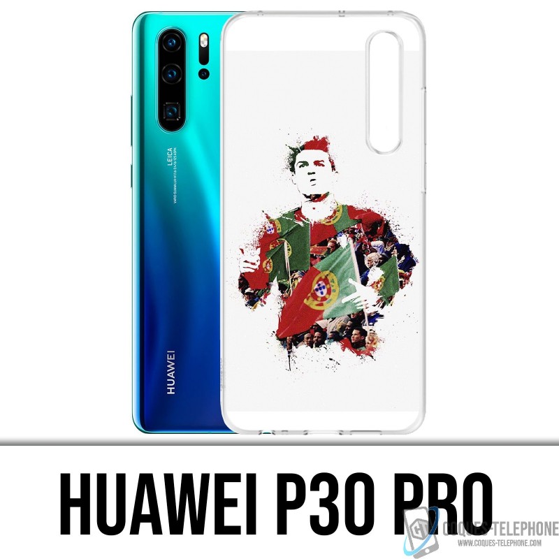 Coque Huawei P30 PRO - Ronaldo Football Splash