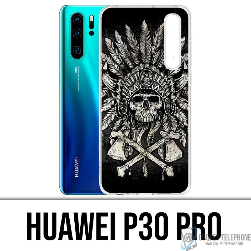 Huawei P30 PRO Case - Schädelkopf-Federn