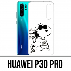 Huawei P30 PRO Case - Snoopy Schwarz-Weiß