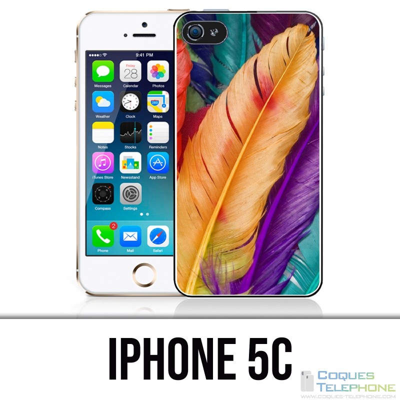 Custodia per iPhone 5C - Piume