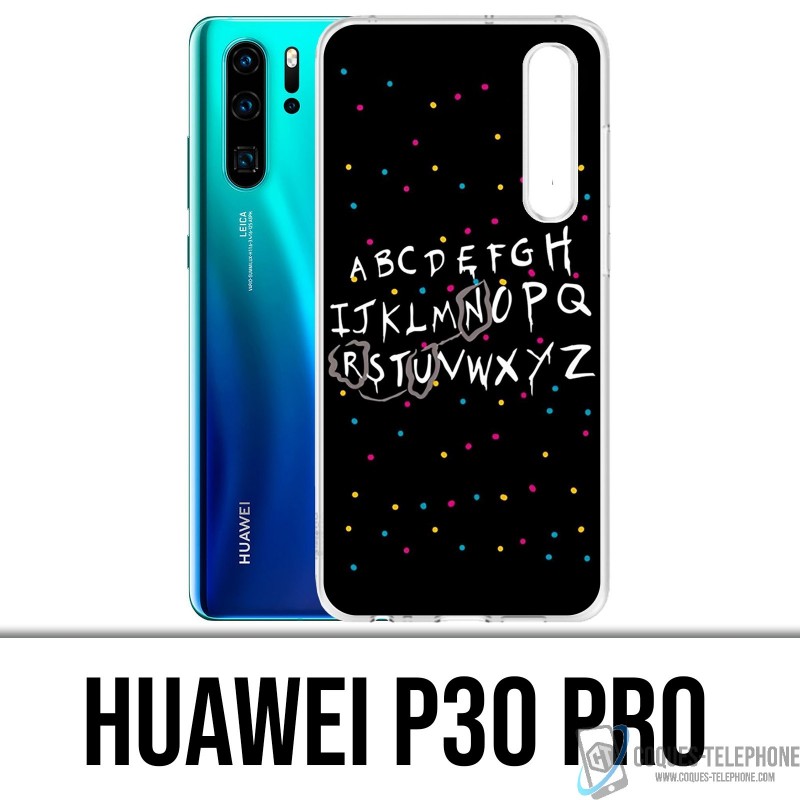 Huawei P30 PRO Custodia - Stranger Things Alphabet Alphabet