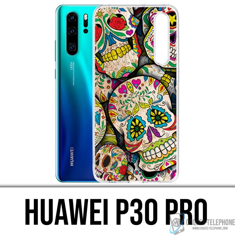 Huawei P30 PRO Custodia - Teschio di zucchero