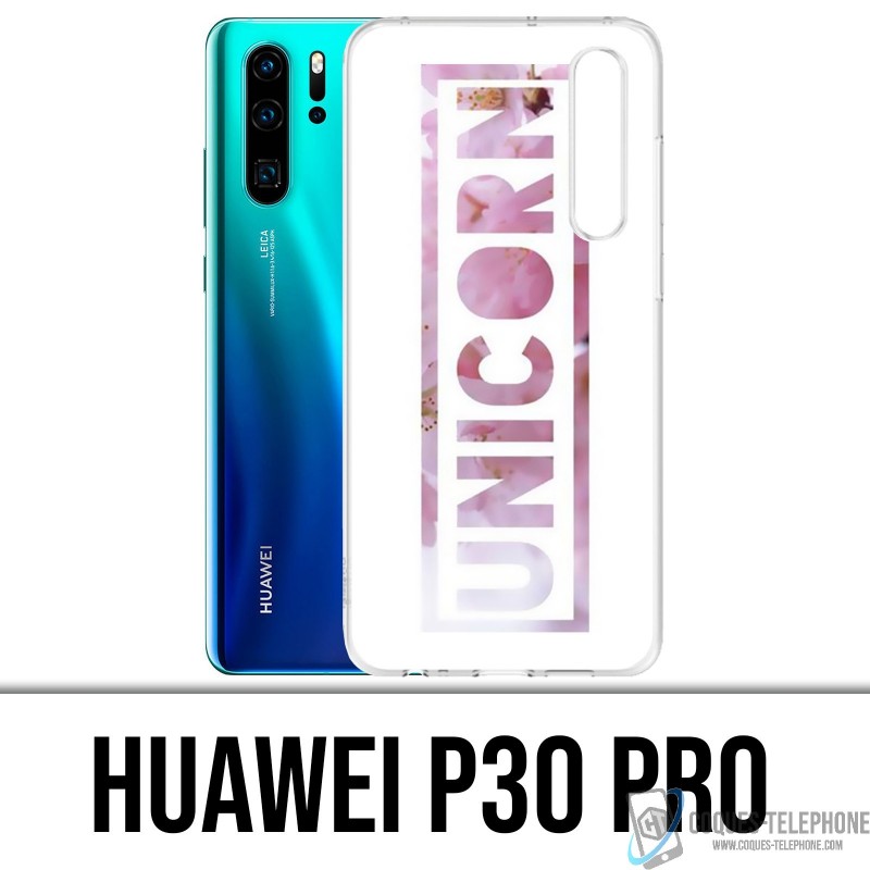 Huawei P30 PRO Case - Einhorn-Blumen