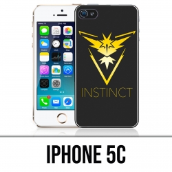 Custodia per iPhone 5C - Pokemon Go Team Yellow Grunge