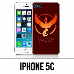 Custodia per iPhone 5C - Pokemon Go Team Red Grunge