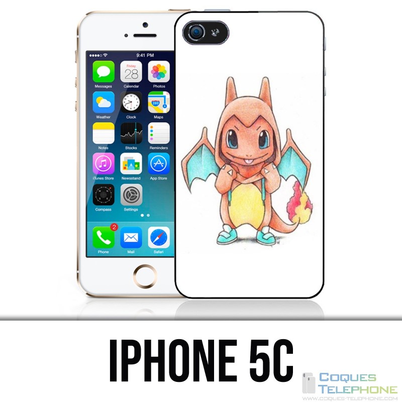 Coque iPhone 5C - Pokémon Bébé Salameche