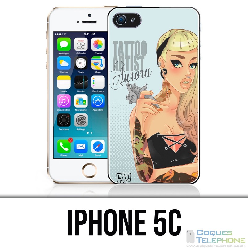 Coque iPhone 5C - Princesse Aurore Artiste