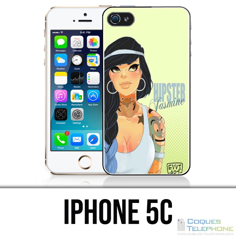 Coque iPhone 5C - Princesse Disney Jasmine Hipster