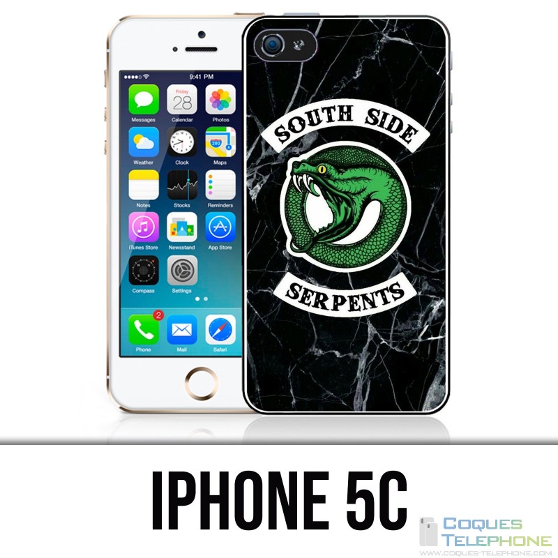 Custodia per iPhone 5C - marmo serpente lato fiume Riverdale