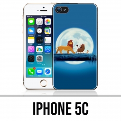 Coque iPhone 5C - Roi Lion Lune